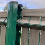 Home Outdoor Garden Decorative  PVC coated Welded Wire Garden Fence 3D Curved for sale