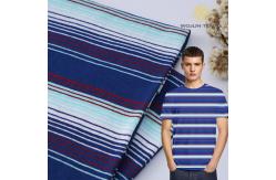 China 100% Cotton Yarn Dyed Stripe Knit Fabric For Activewear supplier