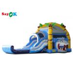 Shark Themed Inflatable Bounce House Children 'S Playground With Slides for sale