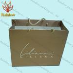 Recycled Kraft Customized Paper Bags With Handles For Shopping for sale