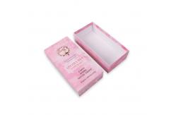 China CDR Pink Exquisite Printing Cosmetics Packaging Boxes With Lids supplier