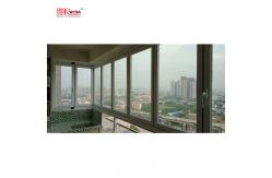 China Tempered Glass Bifold Sliding Glass Doors Window Aluminum Alloy supplier