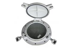 China Hinged Circle Marine Windows Side Scuttle With Storm cover supplier