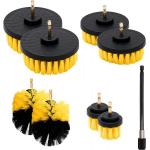 9 Piece Cleaning Detailing Power Scrub Brushes With Extended Reach Attachment for sale