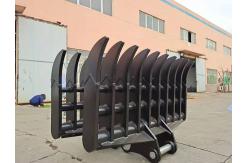 China Customizable Excavator Rake Bucket For Land Clearing Soil Preparation supplier