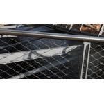Rustless Banister Safety Net Stainless Steel Knotted Mesh Type Fatigue Resistance for sale