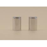 Silver Aluminum Perfume Bottle Caps Cylinder Shape PP Plastic Inner for sale