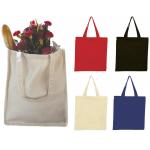 Large Capacity Canvas Tote Bag , Reusable Cloth Grocery Bags With Handles