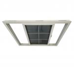 China Security Conventional UPVC Sliding Windows Ultra-Smooth 80mm UPVC Twin Slider Window With Fly Screen Fiberglass factory