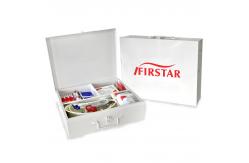 China Workplace Compliant First Aid Kit Metal Wall Mount White 28x23x9cm supplier