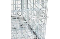 China Durable Wire Mesh Container Foldable Portable Mesh Pallet Cages supplier