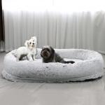 Wholesale High Quality 160cm Human Washable Non-Slip Long Plush Giant Fluffy Pet Bed For Cats And Dogs for sale