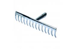 China Professional Customized Handle Galvanized Steel Garden Rake Head for Lawn Maintenance supplier