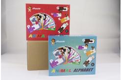 China ROHS Paper Jigsaw Puzzle Animal Alphabet Abc Matching Cards supplier