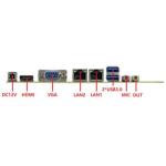 Industrial Motherboard Thin Mini ITX 2nd 3rd Generation M Intel Processors DDR3