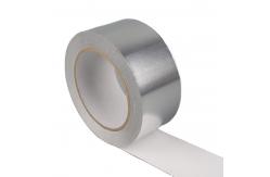 China Matt Surface Aluminum Foil Adhesive Tape 90um Without Liner No Releasing Paper Garbage supplier