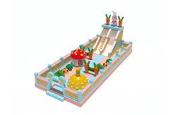 China Rabbit Carrot Mushroom Bouncy Inflatable Castle With Slides supplier