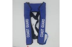 China 150N Navy Blue Coast Guard Inflatable Life Jacket With 33g CO2 Cylinder supplier