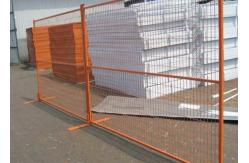 China Orange 2400mm Temporary Security Fence Secure Temporary Fencing supplier