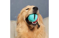China Chewy Dispensing Proof Dog Puzzle Training Ball On Rope For Dogs Puppies supplier