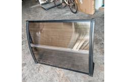 China Split Panel Polycarbonate Awning with Plastic Bracket for Easy Installation supplier
