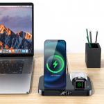 7.5W Multi Function Wireless Charger Thick 4.5mm Qi Magsafe For Iphone Iwatch for sale