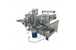 China Manual Easy Operation Napkin Tissue Paper Double Heads Bag Packing Machine supplier
