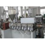 PVC Corrugated Pipe Making Machine Twin Screw Extruder , Single Wall PVC Pipe Extrusion Machine for sale