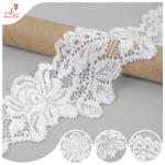 White Flower 2CM Water Soluble Lace Trim For Apparel , Handicraft