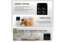 China Customized Home Smart WiFi Thermostats 3.2Inch LCD Capacitive Touch Screen supplier