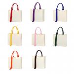 Fashion Large Capacity Colored Sublimation Canvas Tote Bags for sale