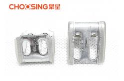 China 4 Holes Upholstery Spring Clips Plastic Half Covered 1.0mm Thickness Staple Clips supplier
