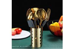 China Gold Stainless Steel Spatula Set CU Approved Multiusage Titanium Plating supplier