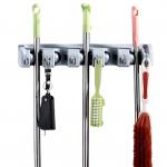 5 Position Cleaning Tool Holder 6 Hooks Wall Mount Broom Holder 447g