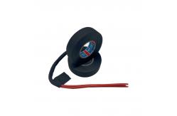China High Temp Automotive Wire Wrap Tape , Polyethylene Motorcycle Wiring Loom Tape Black supplier