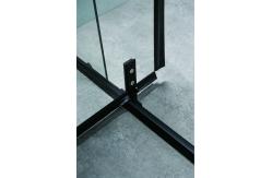 China Affordable Black SS Frame Shower Enclosures With Tempered Glass For Modern supplier