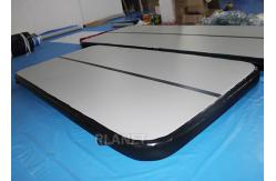 China Custom Inflatable Air Track Double Wall Fabric Material Black Sides supplier