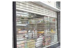 China Polycarbonate Clear Shutters Roller Door Spring Plastic Transparent supplier