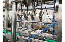 China 4L Industrial Liquid Filler Rinsing Filling Capping Machine PLC Control supplier