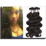 Black Peruvian Virgin Remy Human Hair Extensions Body Wave Type for sale
