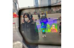 China Face Recognition 14μm Smart Temperature Measuring Helmet supplier