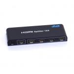 TV 1 IN 4 OUT 4 Port HDMI Splitter VK50010 With 24K Gold Plated Connector for sale