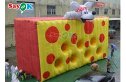 China PVC Tarpaulin Inflatable Sports Games Inflatable Cheese Barriers supplier