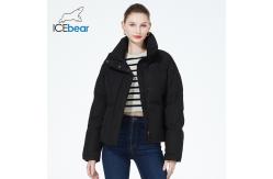 China Short Winter Coat Fashionable Double Breasted Cotton Trench Coat For Commuters supplier
