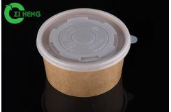 China Desserts Hygiene Disposable Paper Bowls With Lids Smooth Top Break Proof supplier