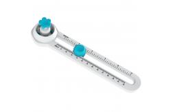 China 3 Sheets Paper 32cm Diameter Adjustable Circle Cutter Paper Hand Operated supplier