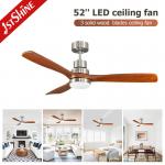 Restaurant 220 Volt Decorative Ceiling Fan With Led Light Remote