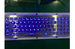 China 80 Keys IP65 Rated Metal Industrial Keyboard With Trackball Mouse And Numeric Keypad supplier