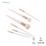 Customized OEM Basic Makeup Brush Set Plastic Handle Synthetic Hair Makeup Brushes