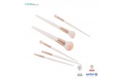 China Customized OEM Basic Makeup Brush Set Plastic Handle Synthetic Hair Makeup Brushes supplier